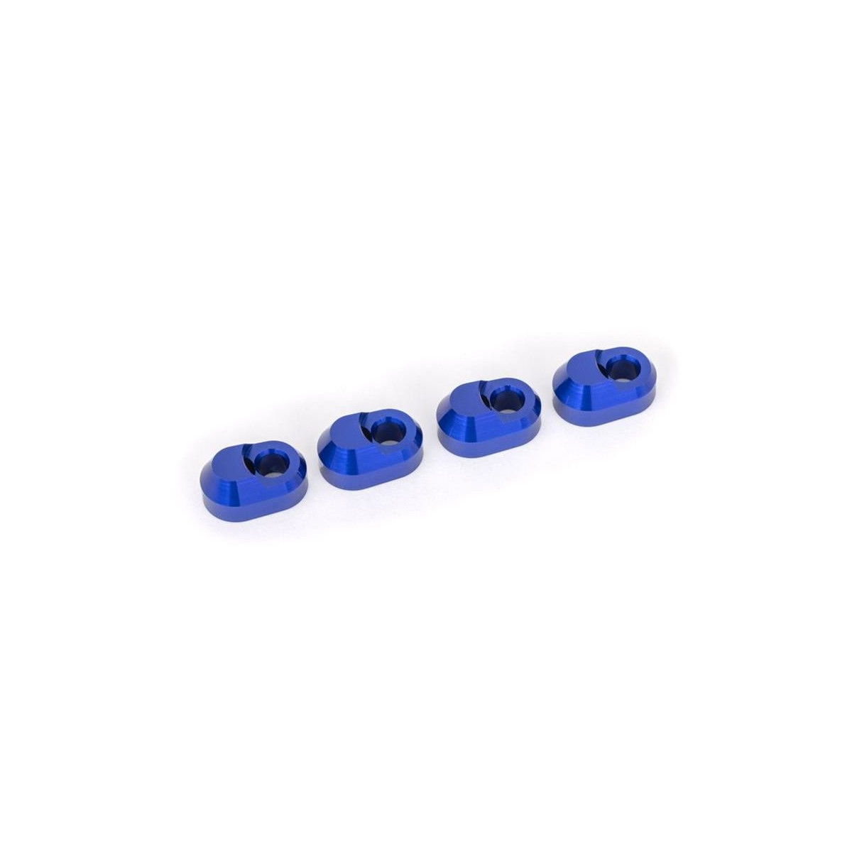 Traxxas Querlenkerstifte-Halter (4) Alu blau TRX-7743-BLUE