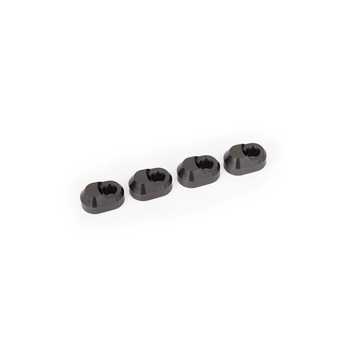 Traxxas Querlenkerstifte-Halter (4) Alu grau TRX-7743-GRAY