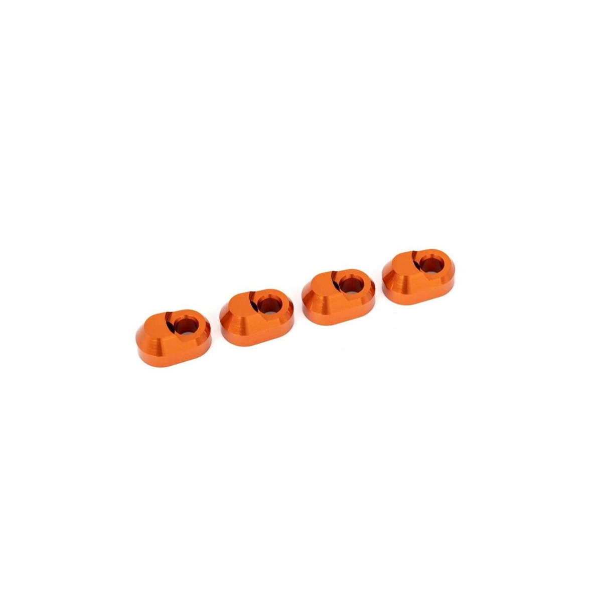 Traxxas Querlenkerstifte-Halter (4) Alu orange TRX-7743-ORNG