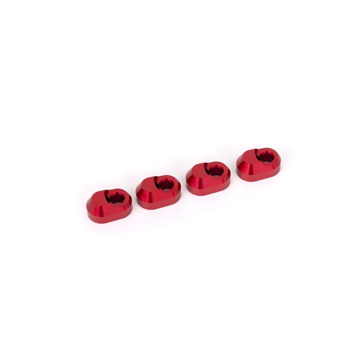 Traxxas Querlenkerstifte-Halter (4) Alu rot TRX-7743-RED