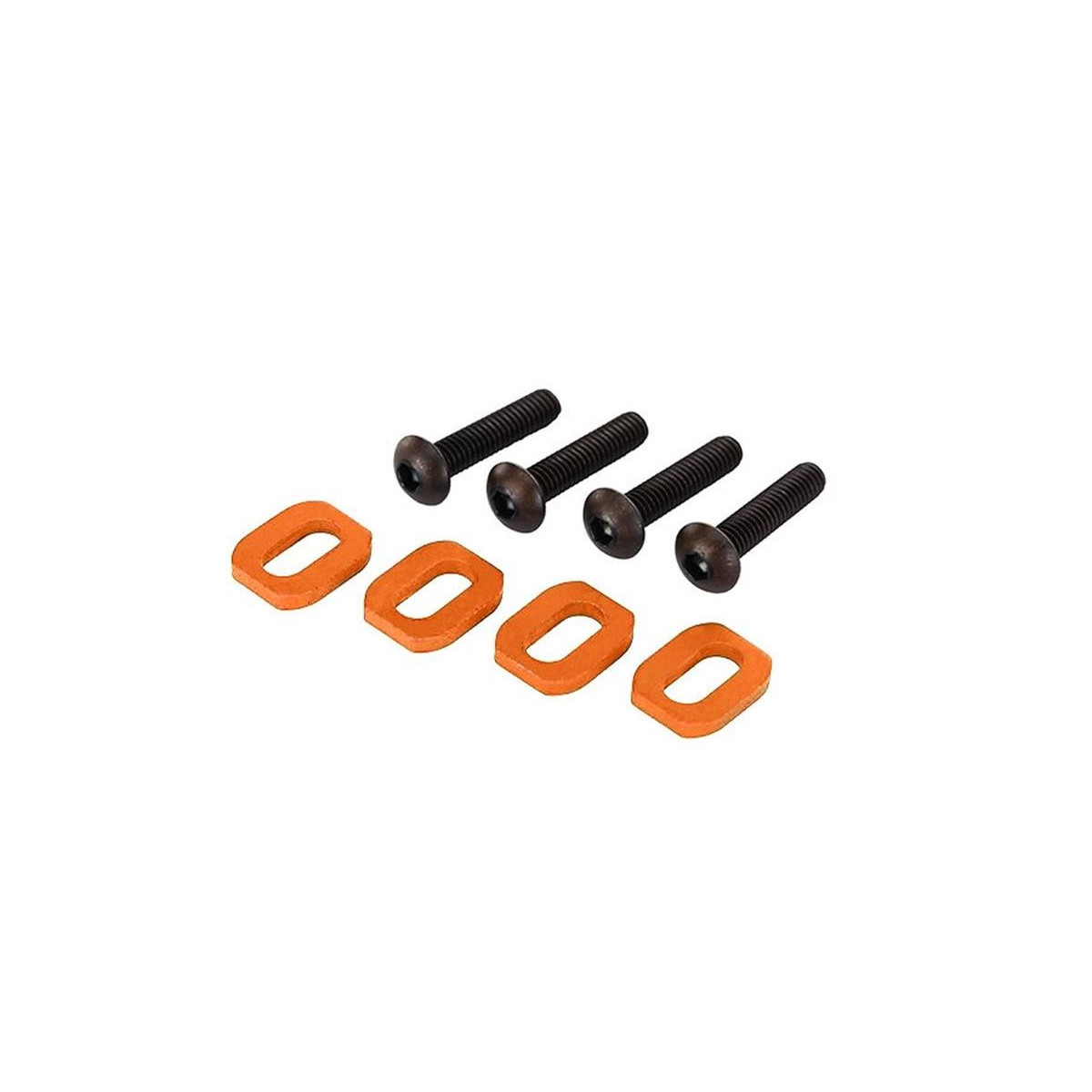 Traxxas Motorhalter Scheiben Aluminium orange (4)...