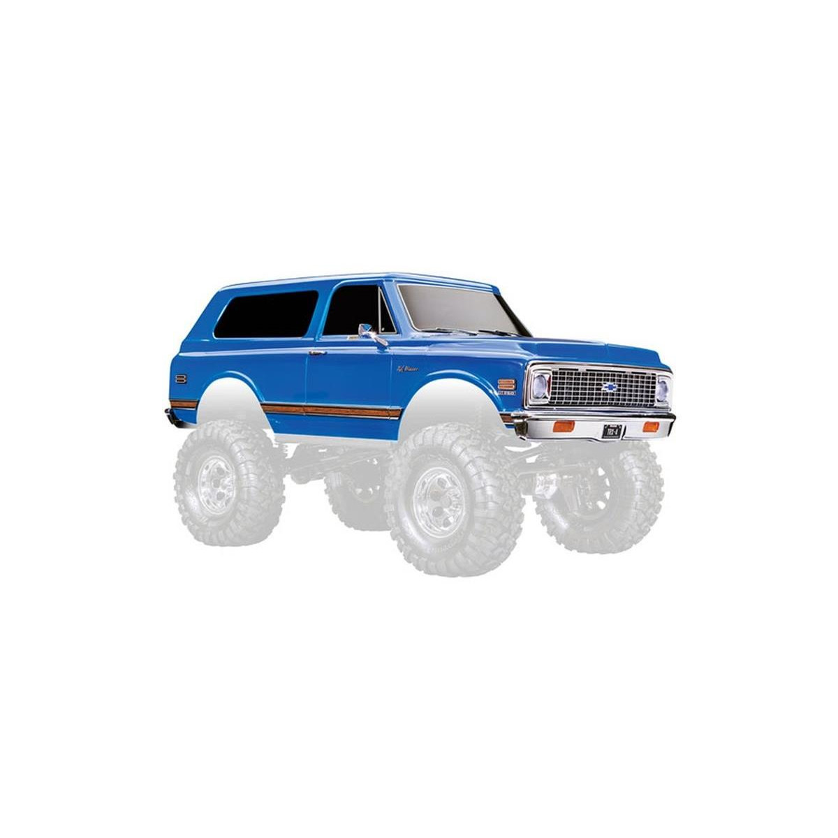 Traxxas Karosserie Chevrolet Blazer 1972 blau komplett...