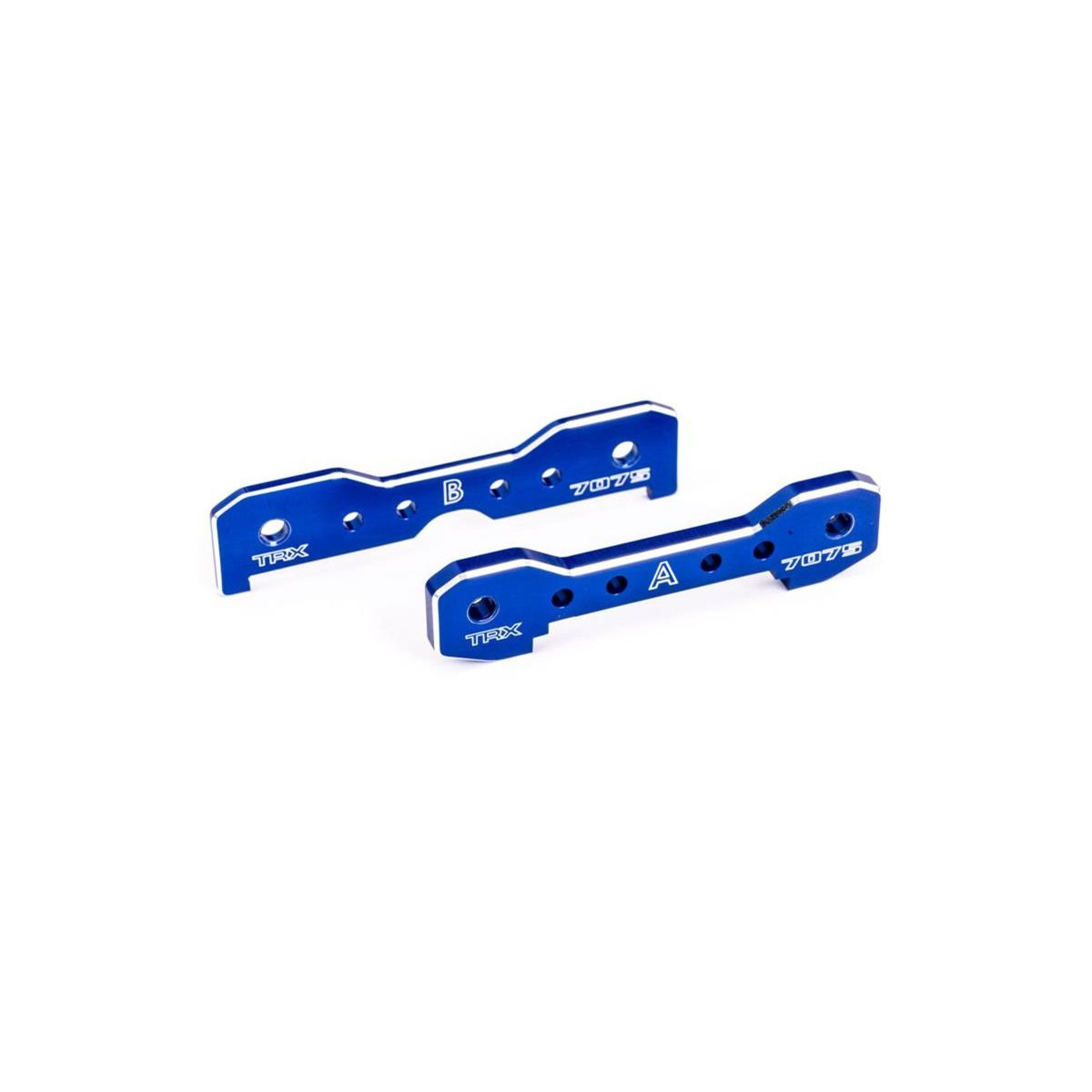 Traxxas Querlenker-Halter 7075-T6 Aluminium blau vorne...