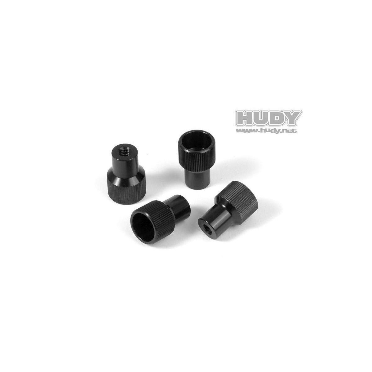 Hudy ALU NUT FOR 1/5 ON-ROAD SET-UP SYSTEM (4) HUD-109560