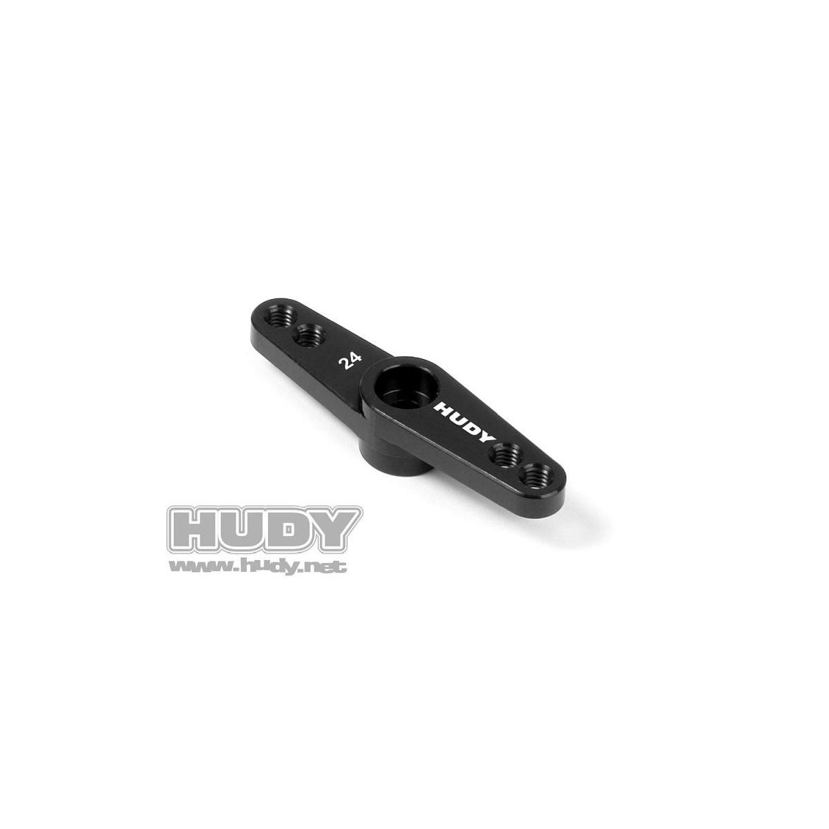 Hudy ALU THROTTLE SERVO HORN - HITEC - OFFSET - 2-HOLE -...