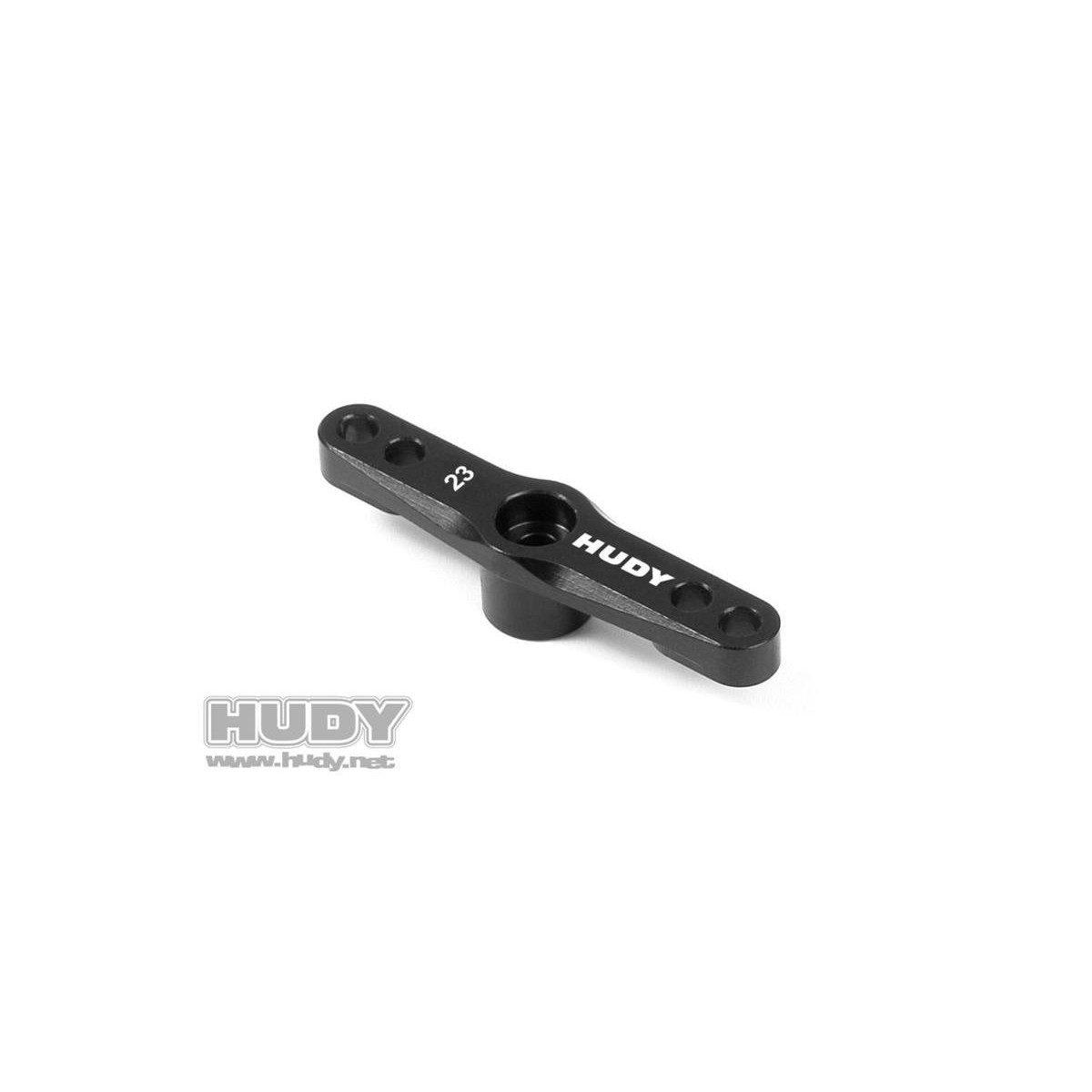 Hudy ALU THROTTLE SERVO HORN - KO PROPO, SANWA - 2-HOLE -...