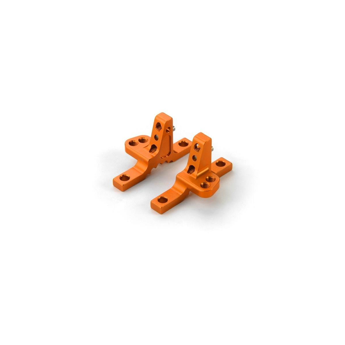 Xray T419 Obere Alu Bulkhead Klammern (L+R) - ORANGE...