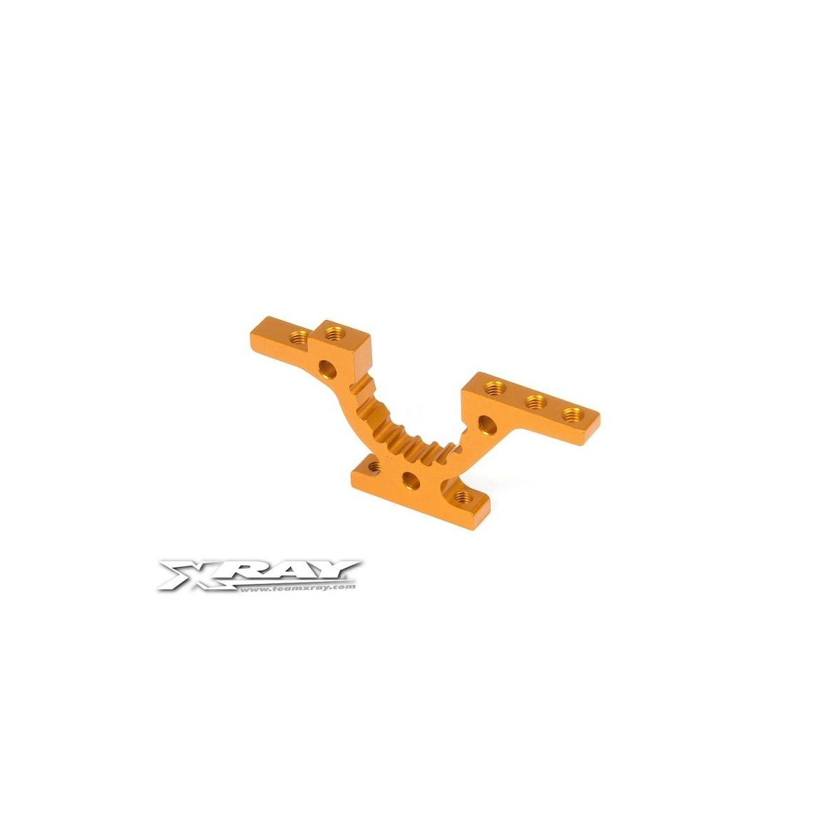 Xray T4 Alu Bulkhead vorne / hinten verstellbar - orange...