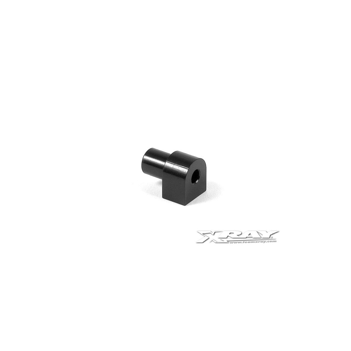 Xray T3 Alu Motorhalter Bulkhead - Schwarz XRA-303059-K