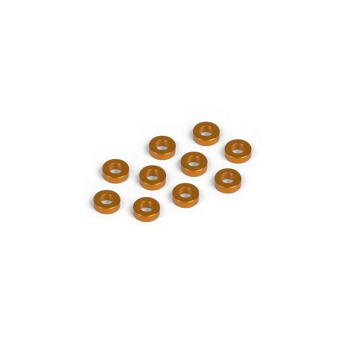 Xray Unterlegscheibe 3mm x 6mm x 2,0mm, Alu Orange (10)...