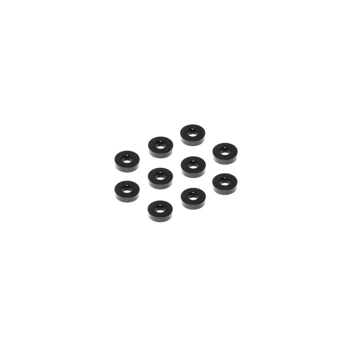 Xray Alu Shim 3x7.5x2.0mm - schwarz (10) XRA-303137-K