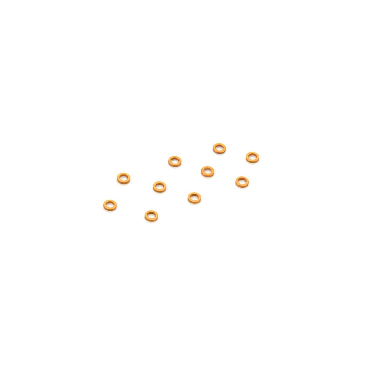 Xray Unterlegscheibe 3mm x 5mm x 1,0mm, Alu (10) Orange...