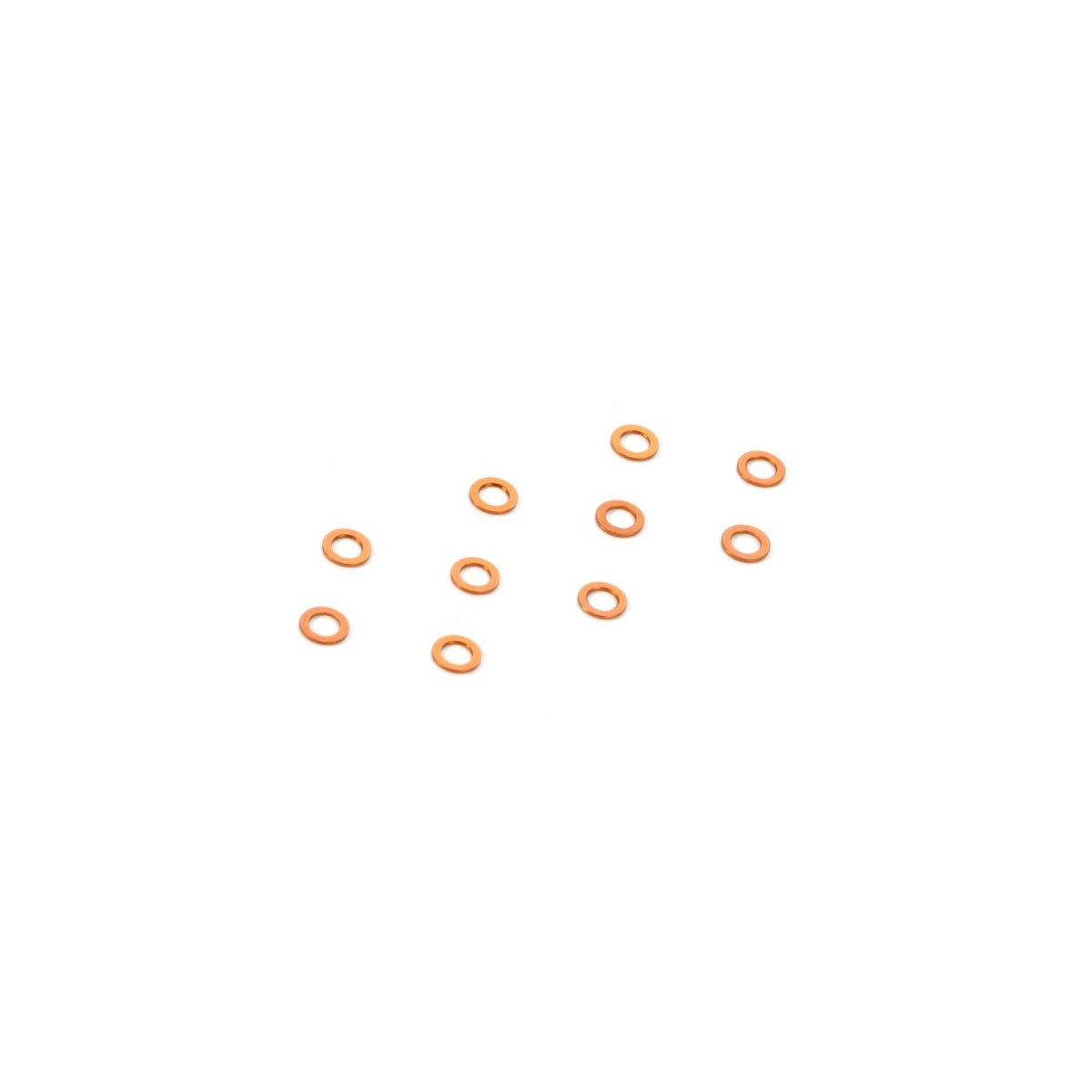 Xray Unterlegscheibe 3mm x 5mm x 0,5mm, Alu (10) Orange...