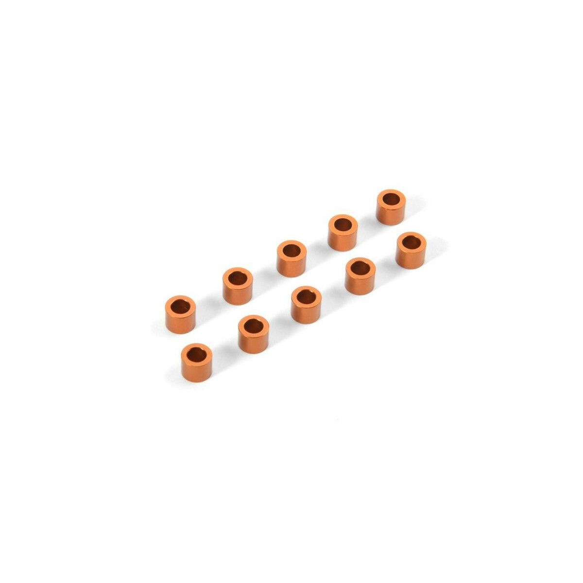 Xray Unterlegscheibe 3mm x 5mm x 4,0mm, Alu (10) Orange...