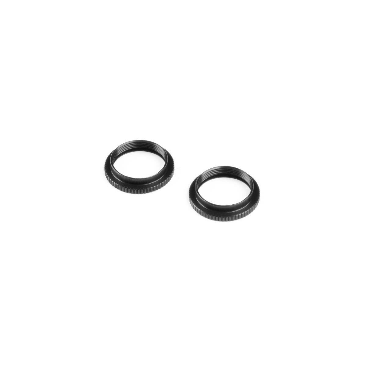 Xray XLP ALU SHOCK ADJUSTABLE NUT - BLACK (2) XRA-308045-K