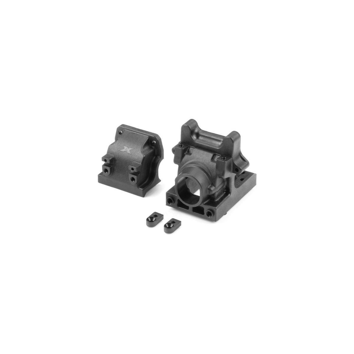 Xray XB8 SEMI-SPLIT DIFF BULKHEAD BLOCK SET FRONT/REAR -...