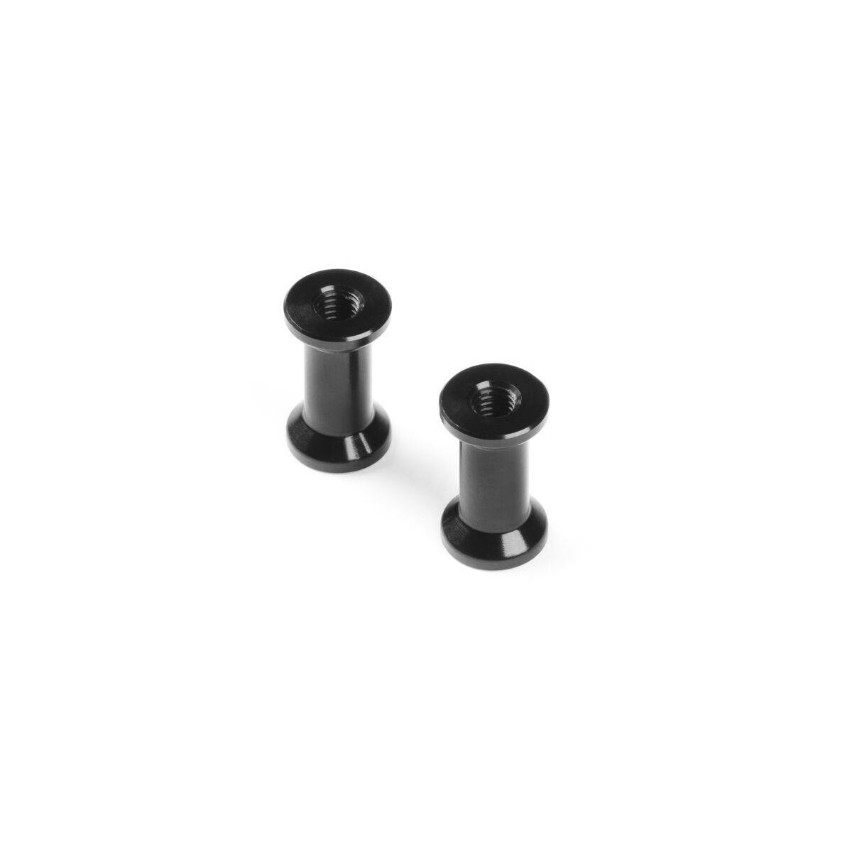 Xray ALU REAR BRACE MOUNT 12MM - BLACK (2) XRA-373077