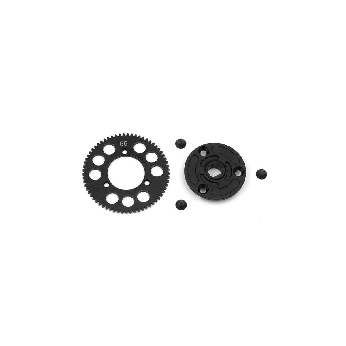 Xray Stahl Zahnrad 65Z / 48 + Kunststoff Zahnrad-Adapter...