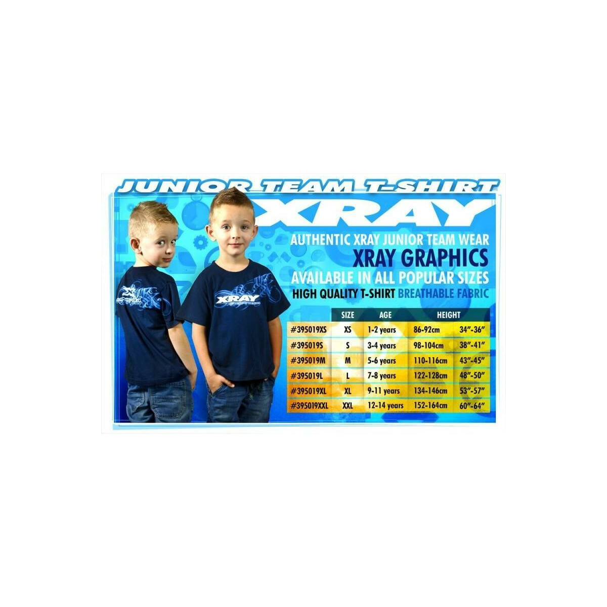 Xray JUNIOR TEAM T-SHIRT (7/8 - 122-128cm) XRA-395019L