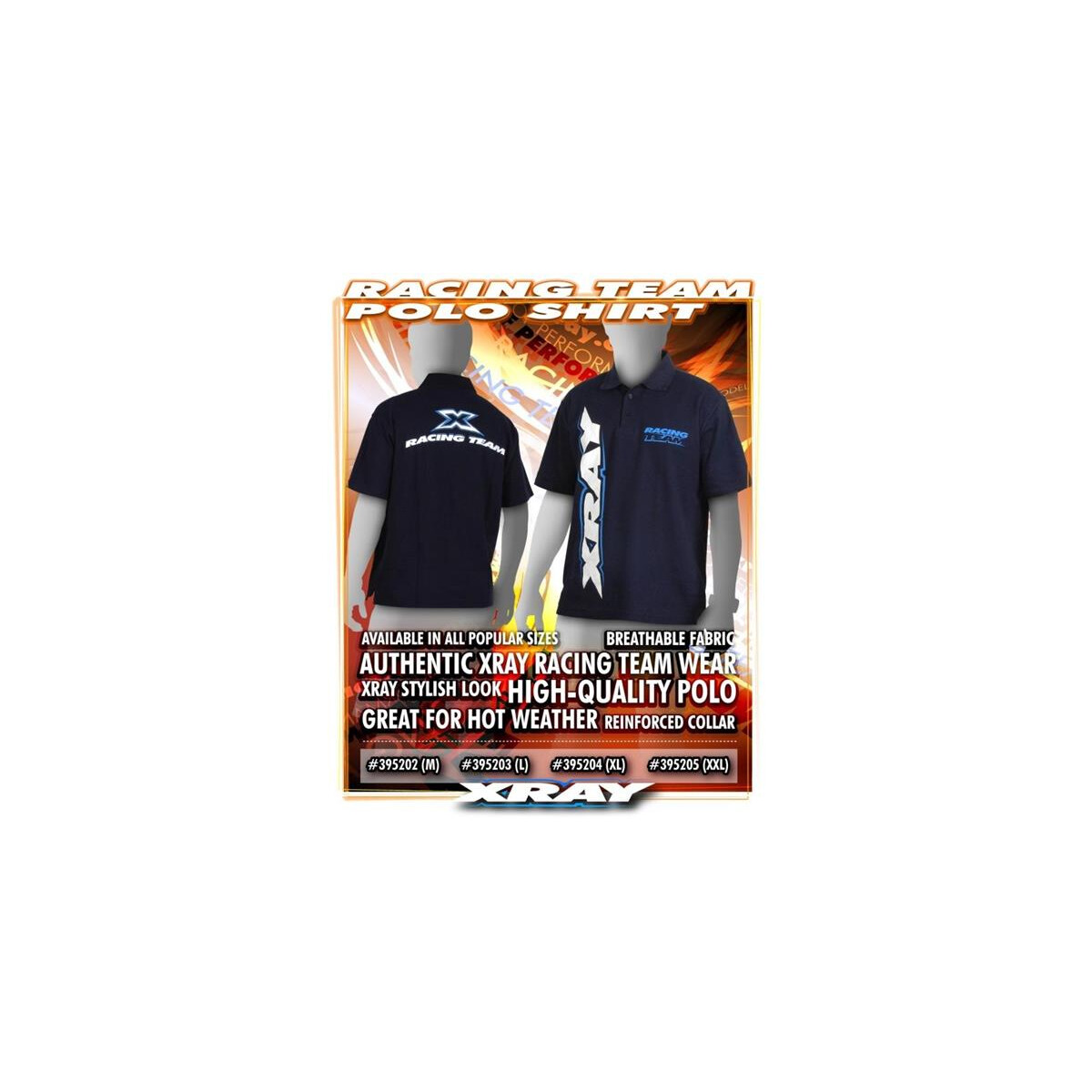 Xray STYLISCHES POLO SHIRT  (XXL) XRA-395205