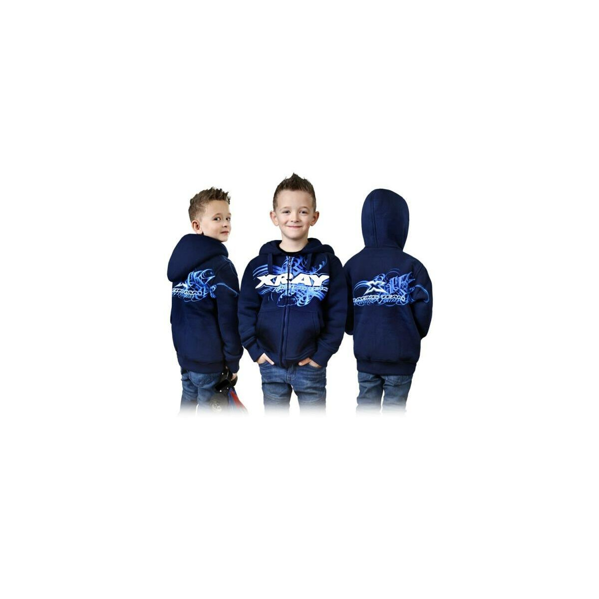 Xray Junior  Kaputzensweater mit Reisverschluss - Blau...