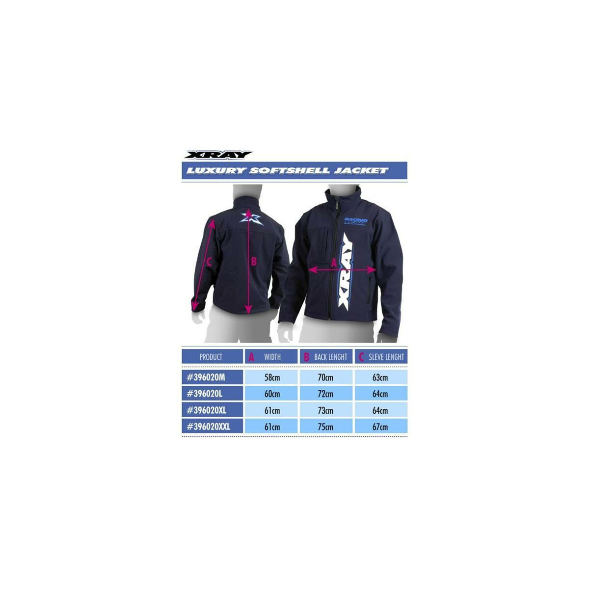 Xray HIGH-PERFORMANCE SOFTSHELL JACKET (L) XRA-396020L