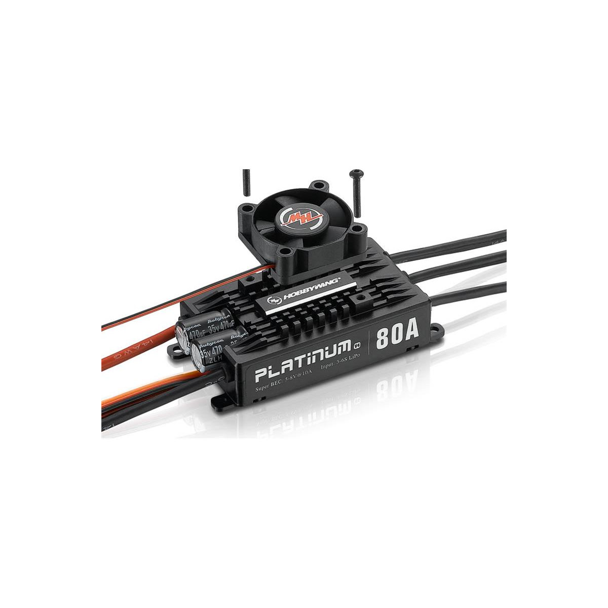 Hobbywing Platinum Pro 80A Regler V4 3-6s, 7A BEC...