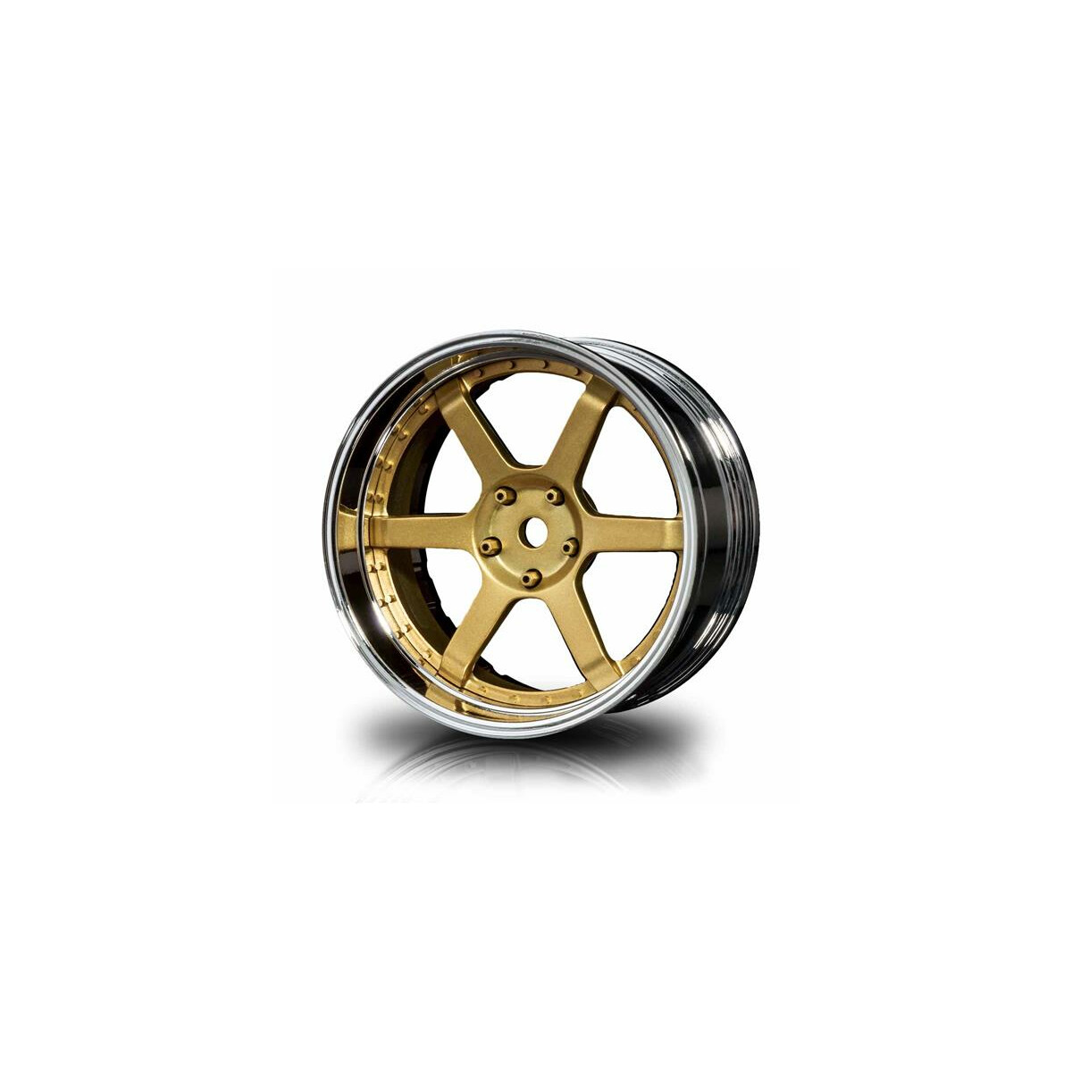 MST-Racing Drift Felge 106 Silber-Gold Offset verstellbar...