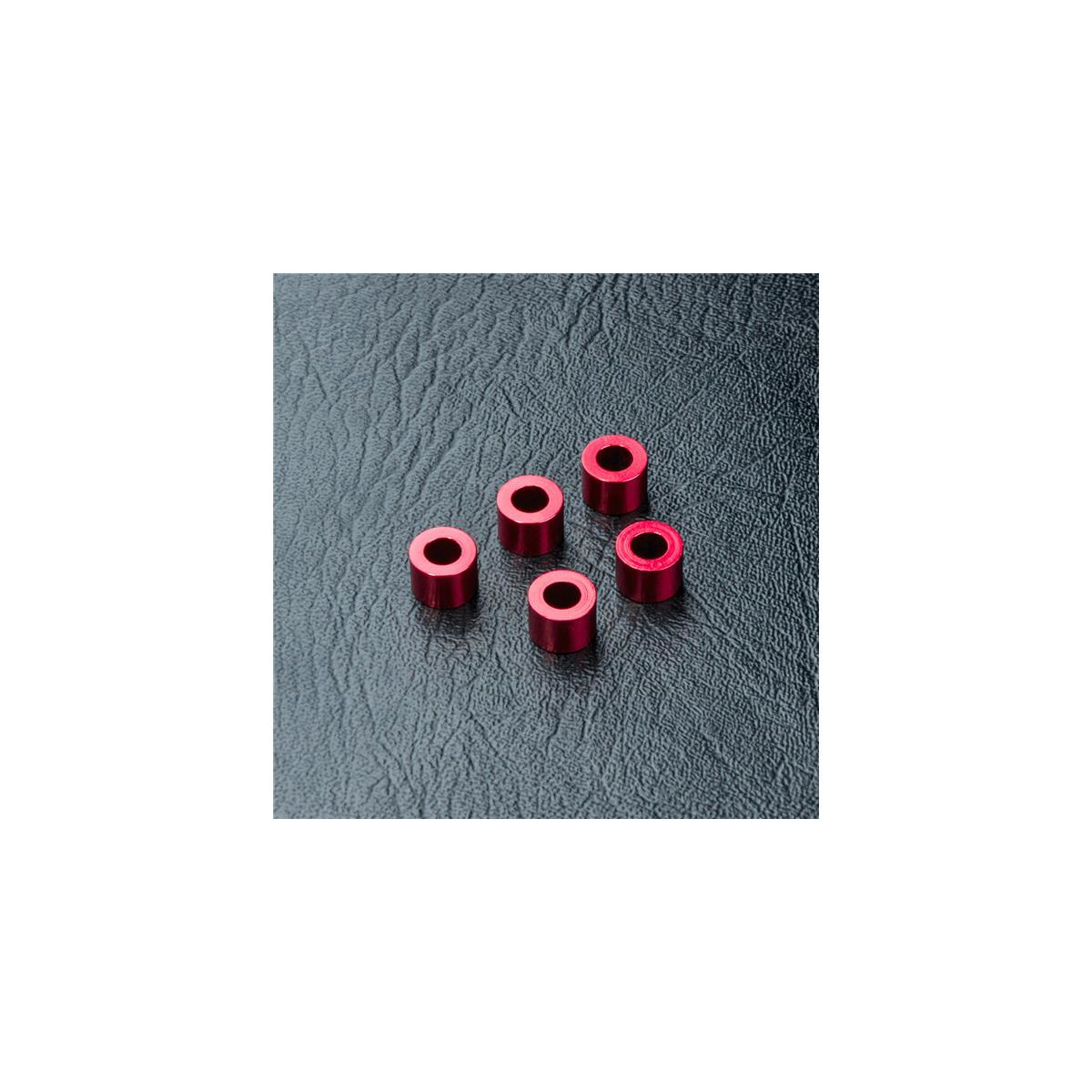 MST-Racing Distanzbuchse Alu 3x5.5x4.0mm rot MST-820011R