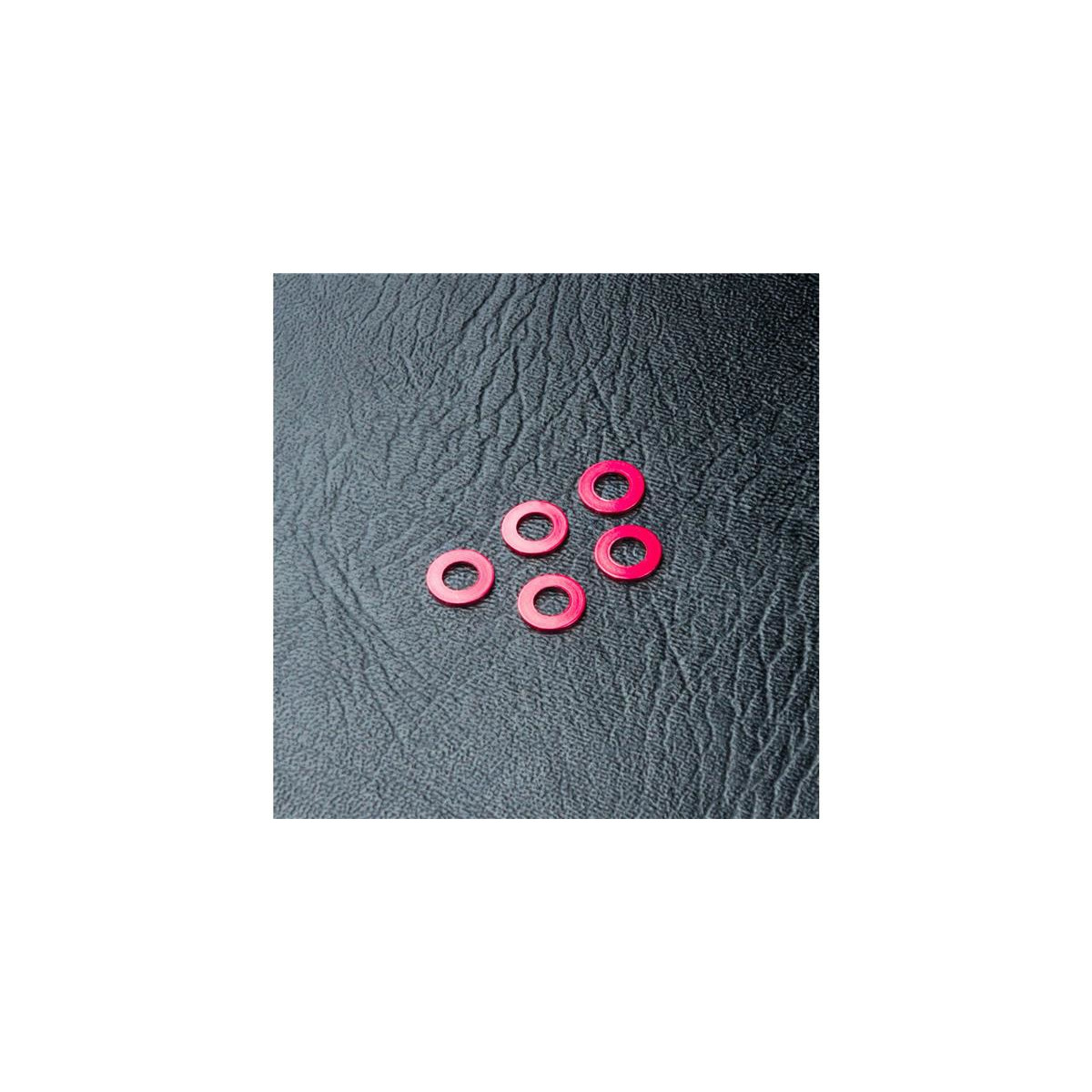 MST-Racing Beilagscheibe Alu 3x5.5x0.5mm rot (5...