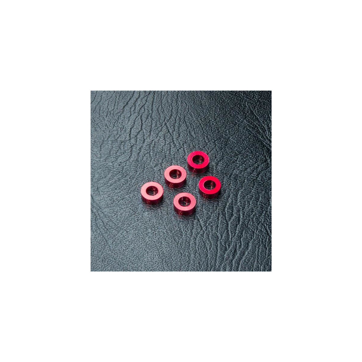 MST-Racing Beilagscheibe Alu 3x5.5x2.0mm rot (5...