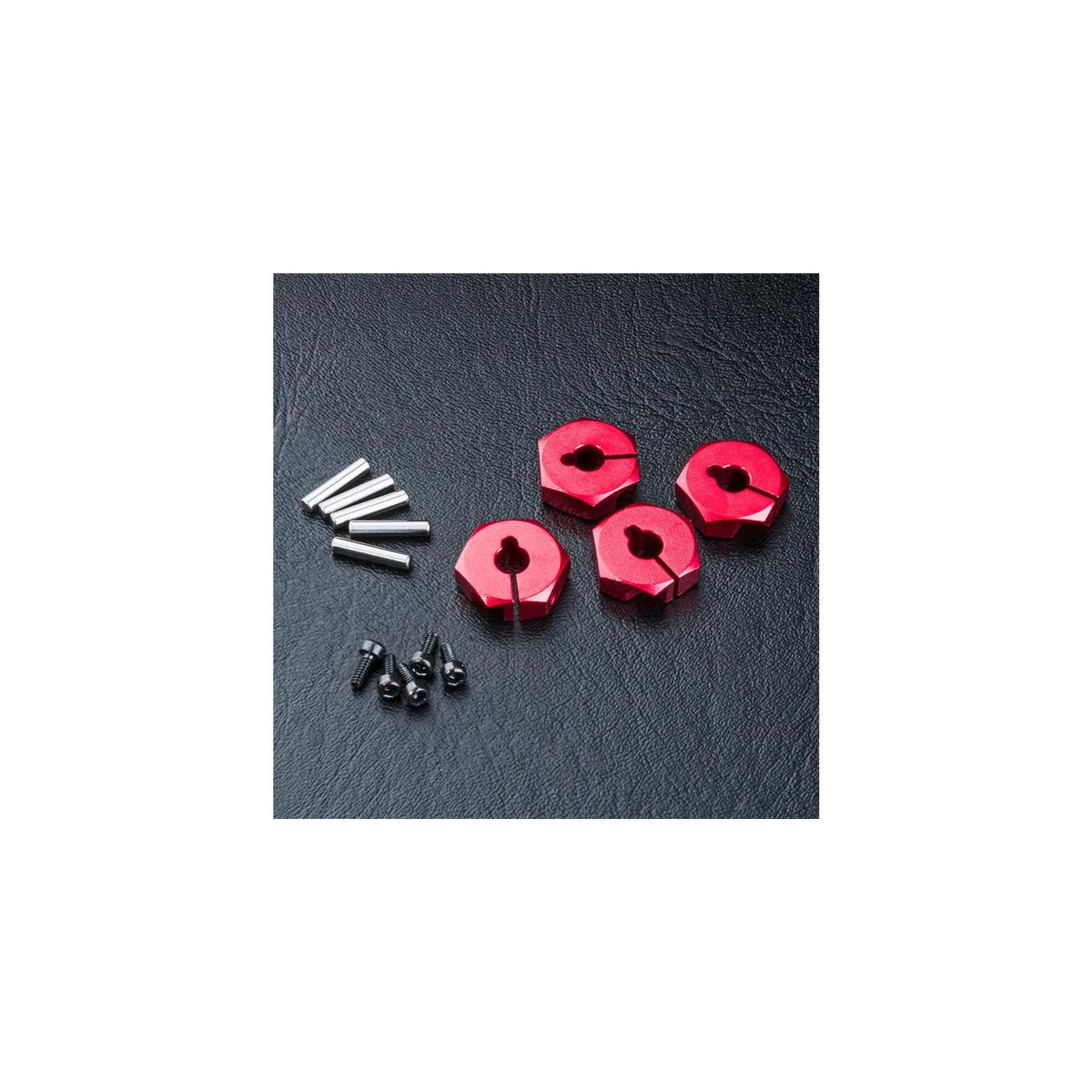 MST-Racing Radmitnehmer Alu 4mm rot (4 Stück)...