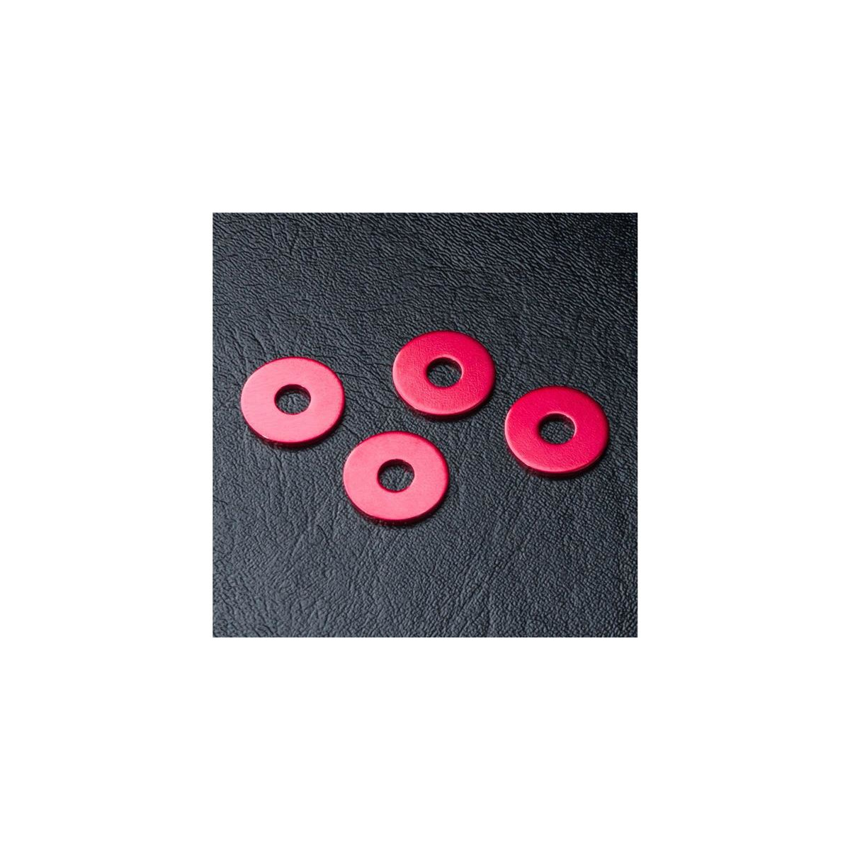 MST-Racing Radmitnehmer Distanzscheibe Alu 1.0mm rot (4...