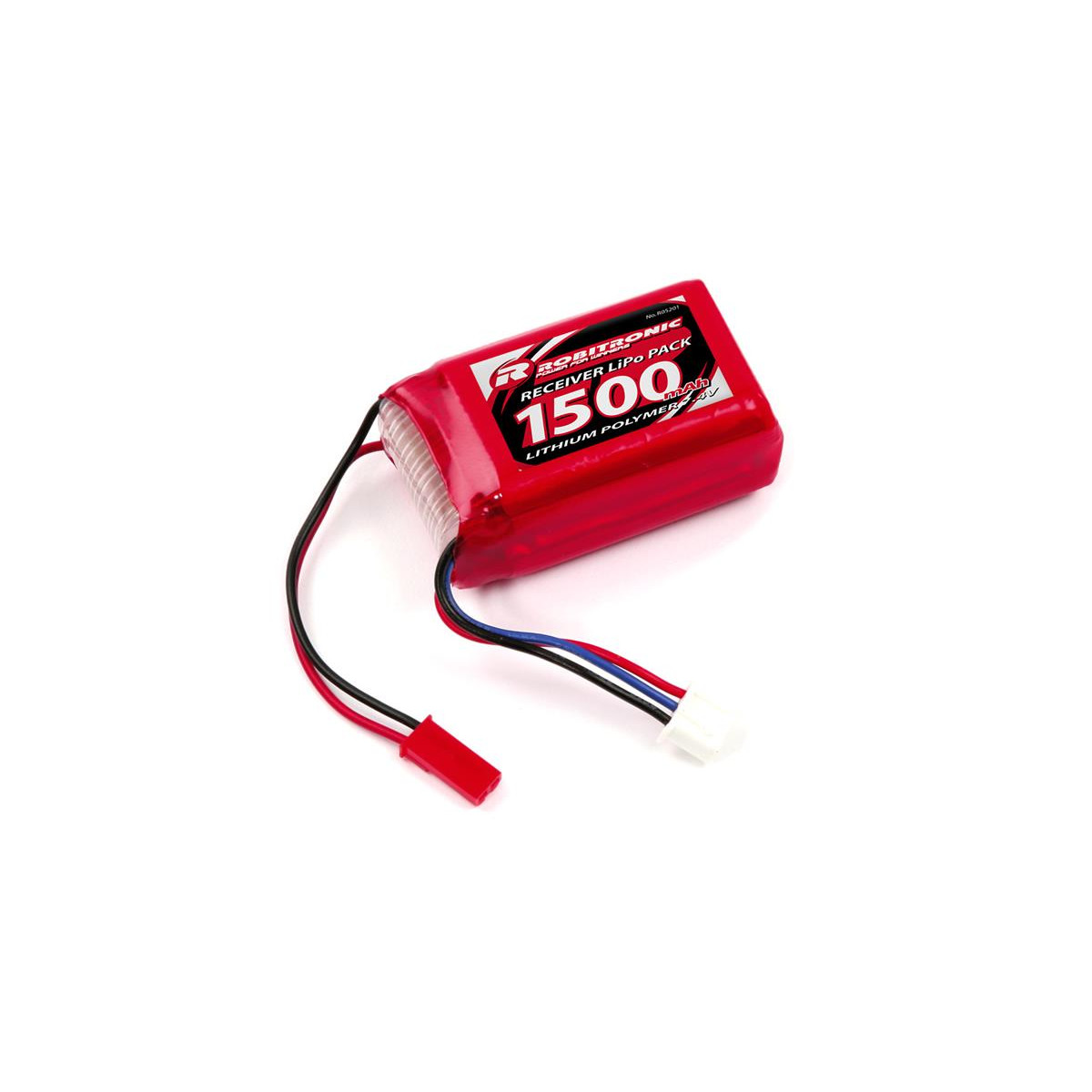 Robitronic LiPo Akku 1500mAh 2S AAA Hump Size...