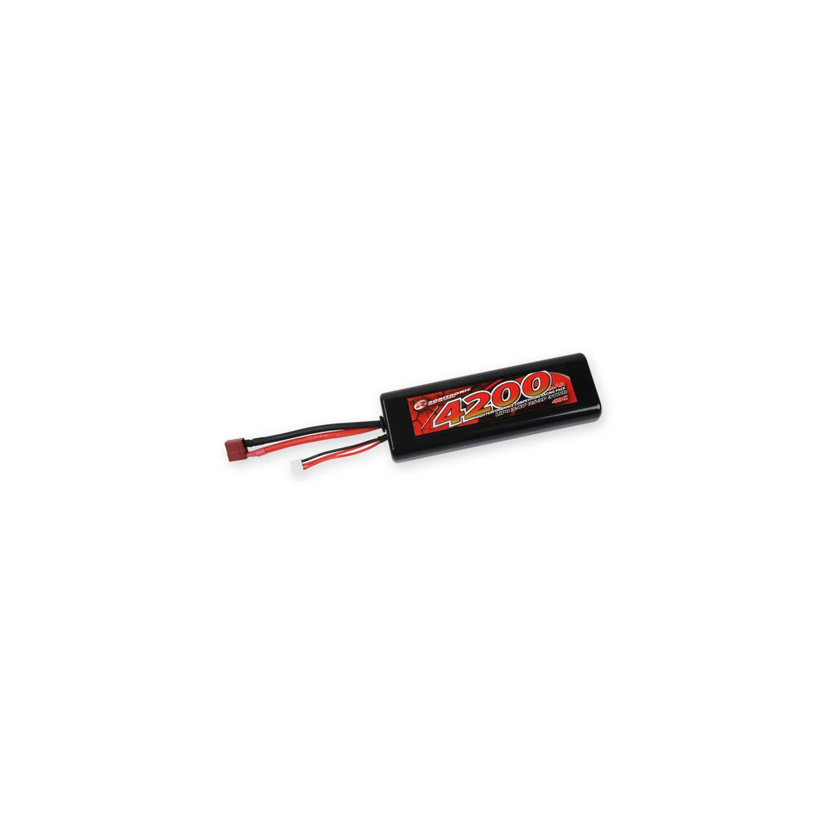 Robitronic LiPo Akku 4200mAh 2S 40C T-Stecker Stick Pack...