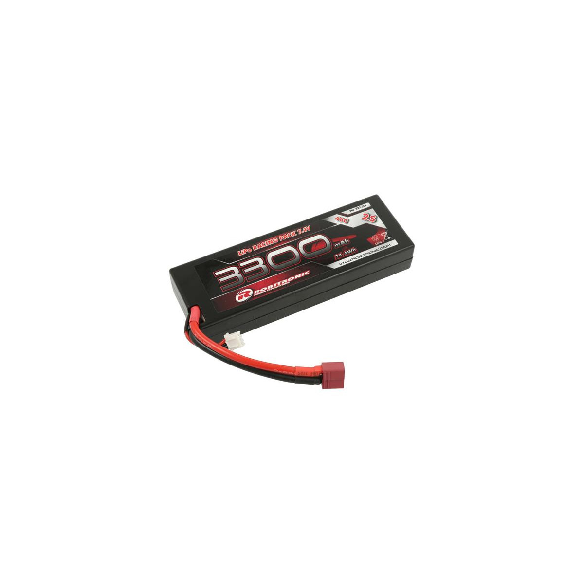 Robitronic LiPo Akku 3300mAh 2S 40C T-Stecker ROB-R05234