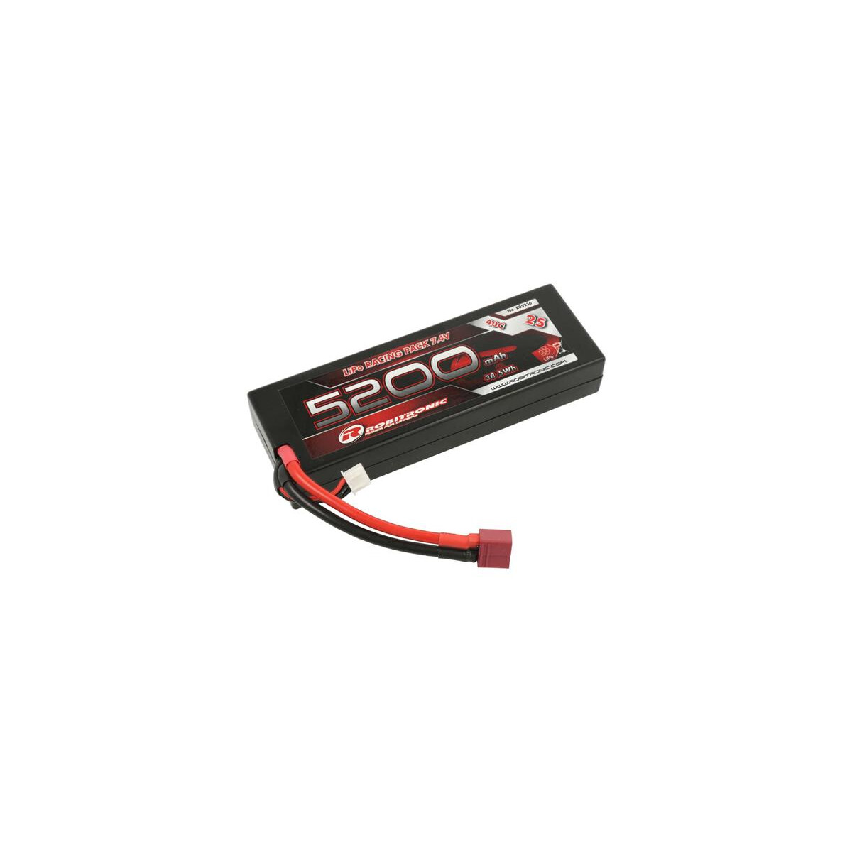 Robitronic LiPo Akku 5200mAh 2S 40C T-Stecker ROB-R05236