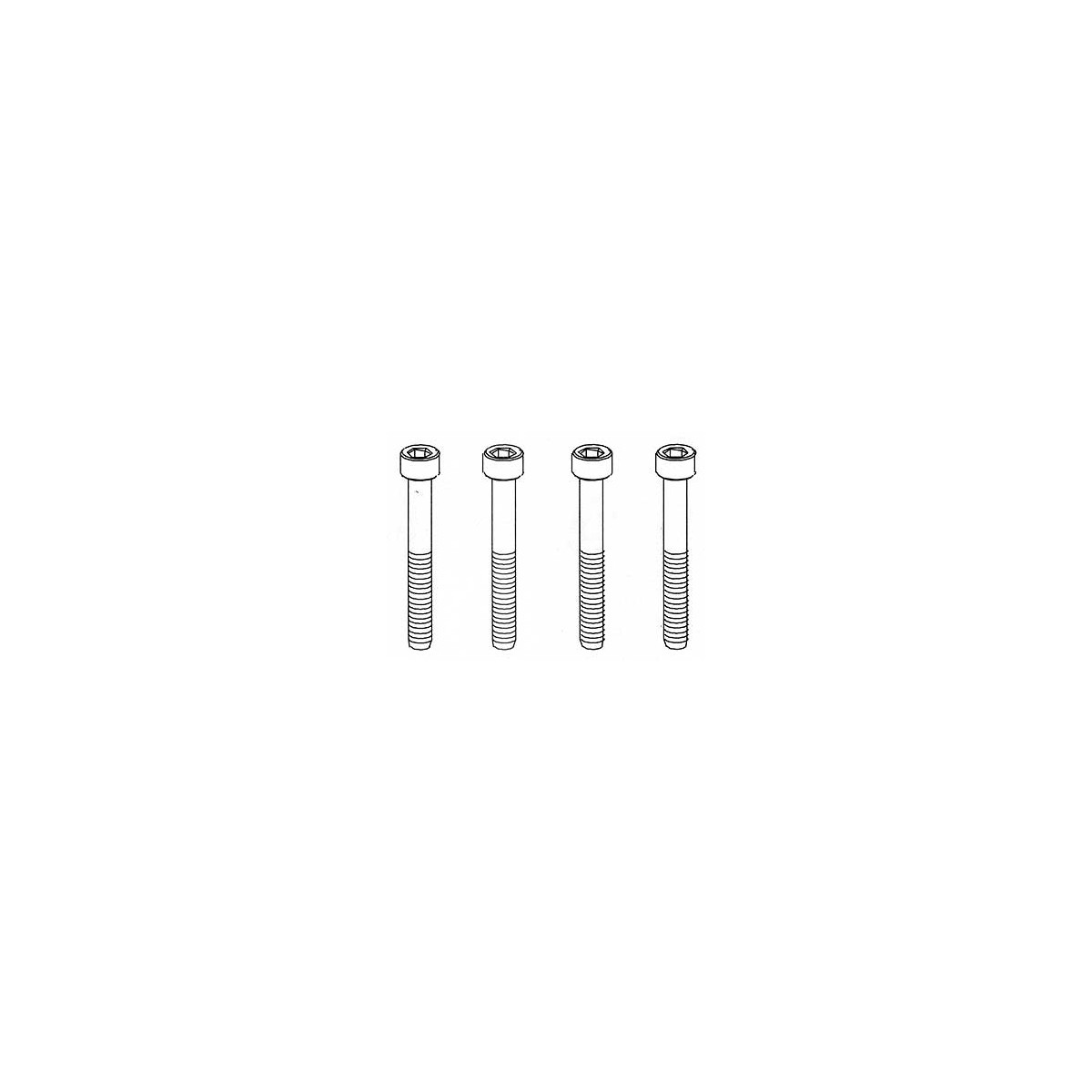 Robitronic M3x25mm Zylinderkopfschraube (4 Stk) ROB-R30181