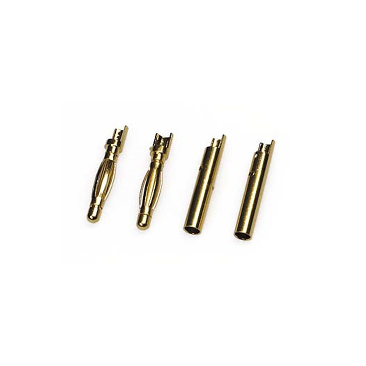 Robitronic Goldkontaktstecker Set 2mm (2 Stecker + 2...