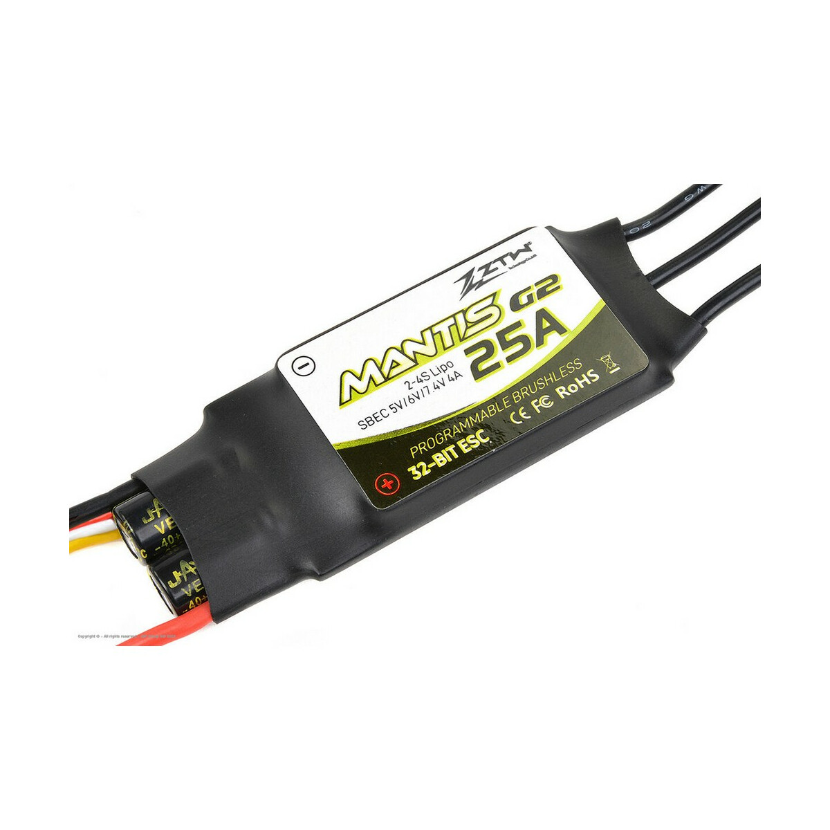 ZTW Mantis 25A SBEC G2 - 2-4S - SBEC 5-6-7.4V/4A ZTW-2025211