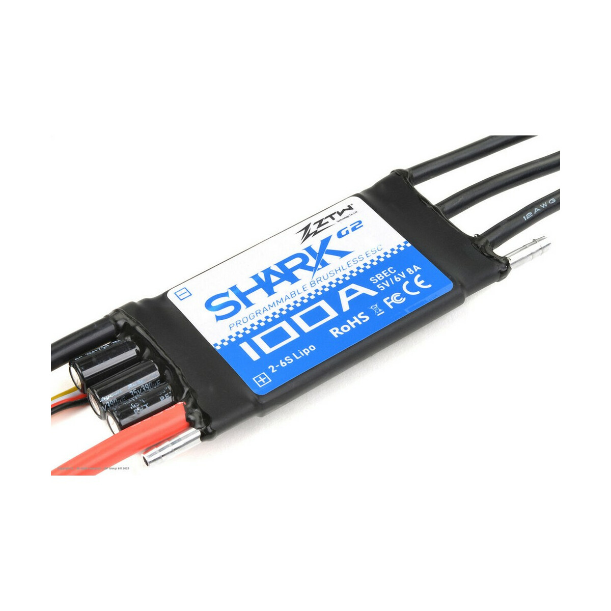 ZTW Shark 100A SBEC G2 - 2-6S - SBEC 5-6V/8A ZTW-6100210