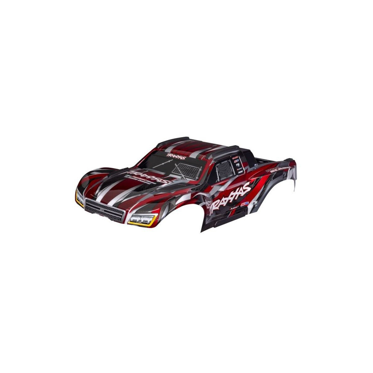 Traxxas Karosserie Maxx Slash rot mit Aufkleber...