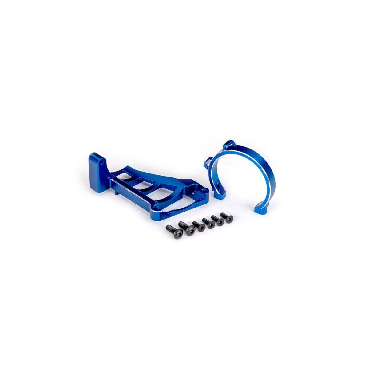 Traxxas Motorhalter blau Alu für TRX3483 TRX-10262-BLUE