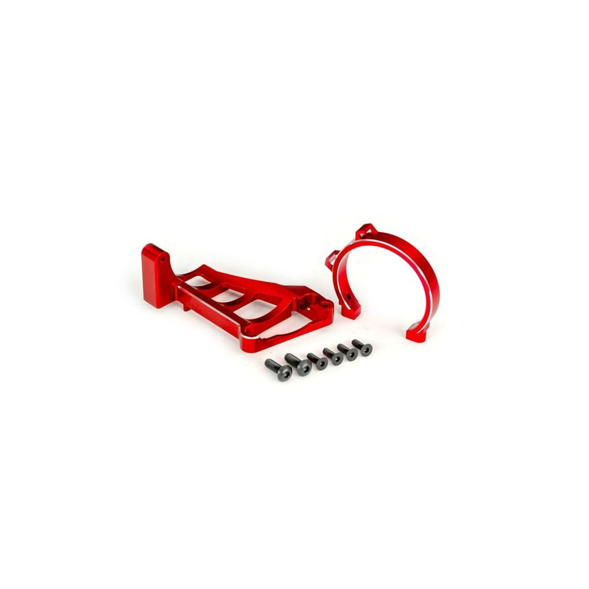 Traxxas Motorhalter rot Alu für TRX3483 TRX-10262-RED