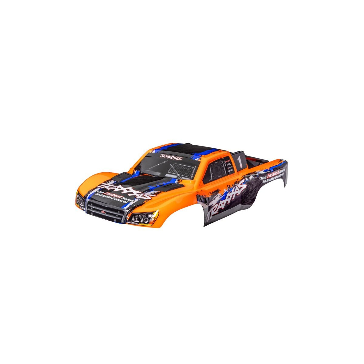 Traxxas Karosserie Slash 4x4 orange mit Aufkleber &...