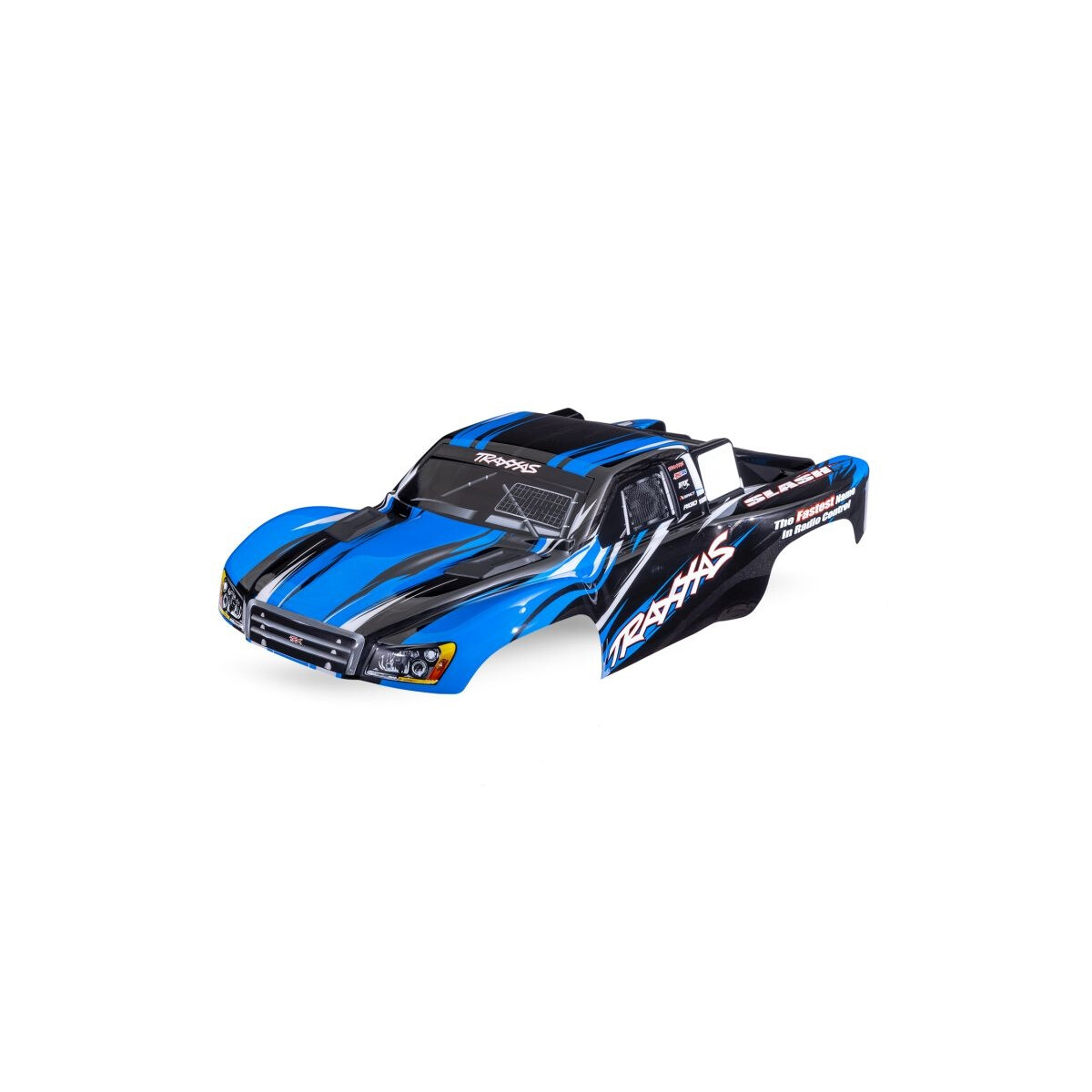 Traxxas Karosserie Slash 4x4 blau mit Aufkleber &...