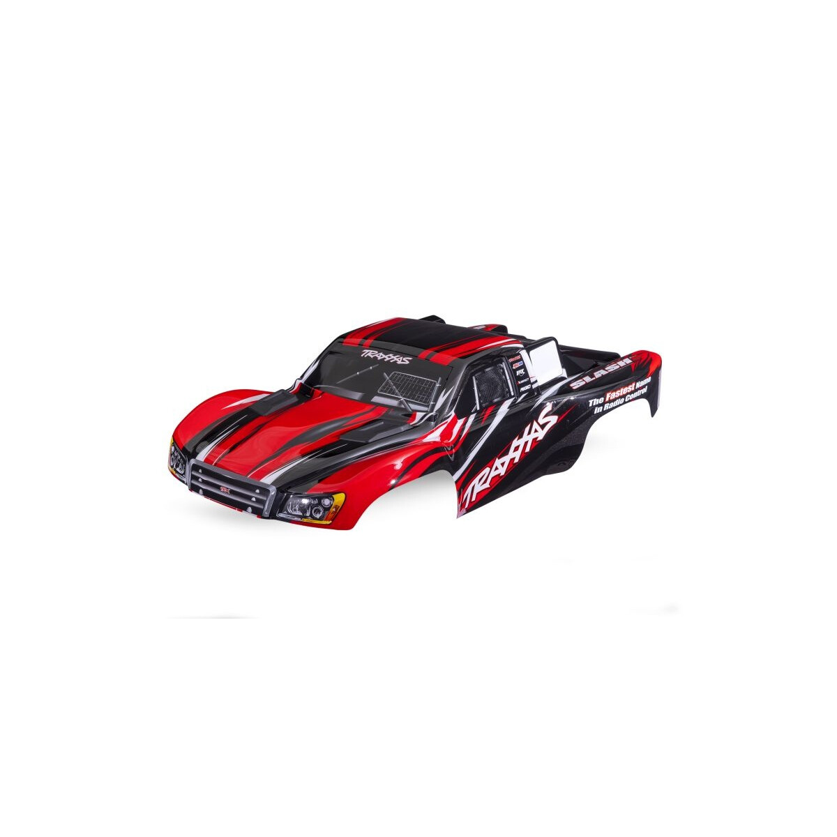 Traxxas Karosserie Slash 4x4 rot mit Aufkleber &...