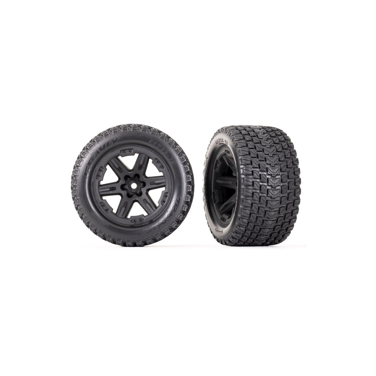 Traxxas Gravix Reifen auf RXT 2.8 Felge schwarz 12mm (2)...