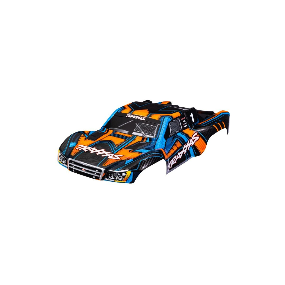 Traxxas Karosserie Slash 4x4 orange/blau mit Aufkleber...