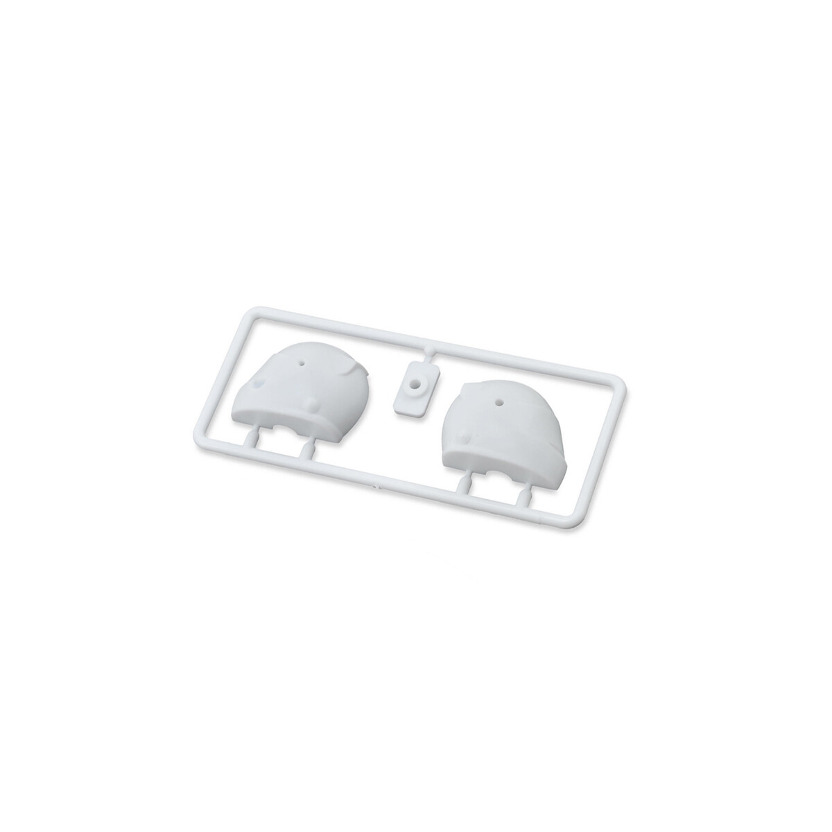 BittyDesign - White plastic Helmet for 1/10 F1 body shell...